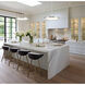 ML LED 15 inch Brushed Nickel Pendant Ceiling Light, Round